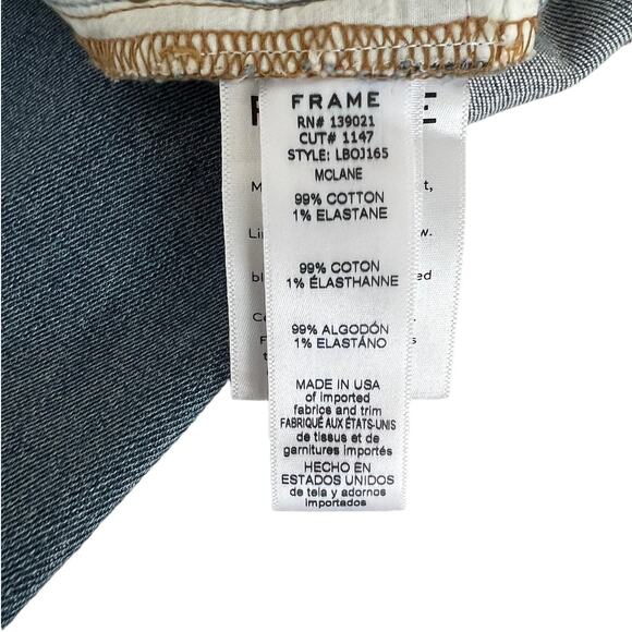 Frame Denim Womens Le Boy Jeans Denim Blue Size 23 - Picture 8 of 10